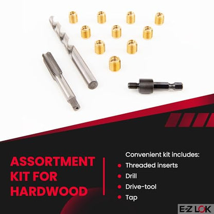 E-Z LOK Thread Repair Kit, 10-32 - size: 10-32, style: Brass