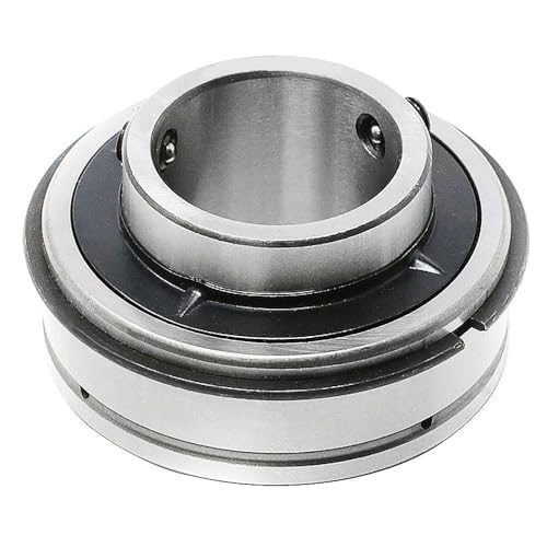 SER207-20 (1-1/4") Bore Spherical Insert Bearing, Set Screw Lock, Wide Inner Ring, Standard Duty, 52100 High Carbon Steel