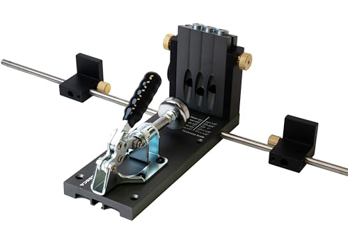 Massca Pro M2 Pocket Hole Jig, Aluminum Woodworking Tools for Wood Joinery