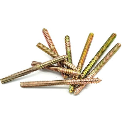 9 Pack 3/8-16" Hanger Bolts 3Sizes Long Double Headed Bolts Wood Dowel Screw Self-Tapping Screw Hanger Bolts for Wood Furniture Screws Double Threaded Rods Bolt - size: 3 Size 3/8-16"-9P