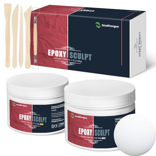 AB Epoxy Sculpt Clay, with Tools, White, 2 Part Modeling Compound 4 Pound - color: WHITE, size: 4 Pound