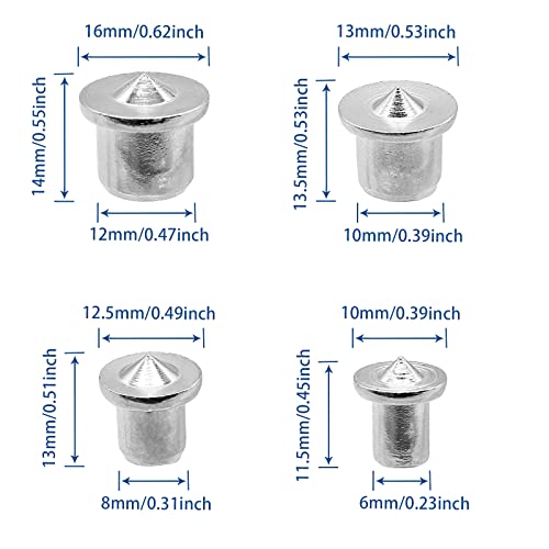 Litoexpe 24 Pieces Dowel Center Transfer Plugs 4 Sizes