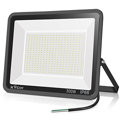 XYCN 300W LED Flood Light (2000W Equivalent), Super Bright 42,500LM 5000K Daylight IP66 Waterproof Security Outdoor LED Arena Lights Commercial Lighting Floodlight for Backyard|Court|Stadium|Yard - color: 300W led flood light