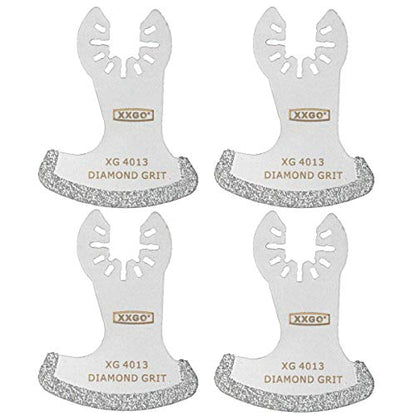 XXGO 4 Pcs Diamond Oscillating Multi Tool Grout Remover Blades XG4001S - size: 4 PCS