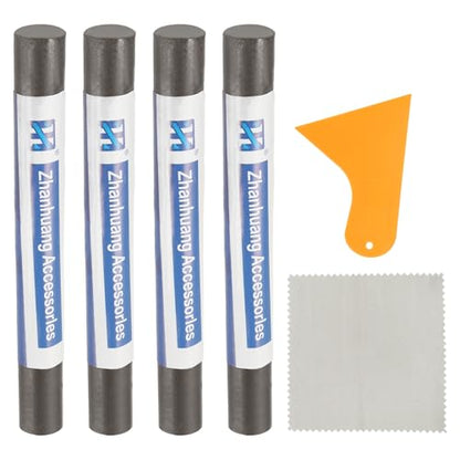 uxcell 4Pcs Wood Filler Sticks,Wood Repair Kit,Light Iron Gray - color: Light Iron Gray
