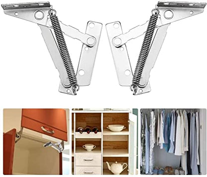 1 Pair Heavy Duty Spring Hinges 80 Degree Cabinet Door 10 kg Load