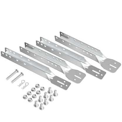 2 Pack Garage Door Opener Reinforcement Bracket, Adjustable to 18", 21" or 24", Galvanized Steel
