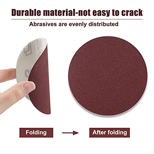 SPEEDWOX 50pcs Sanding Discs 4 Inches Sandpaper 320 Grit Hook and Loop Sanding Discs for Drill Grinder Rotary Tools No Hole - size: 320 Grit