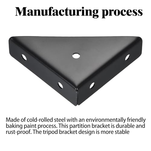 L&M Trapeziform Angle Brackets 4 PCS , Shelf Brackets Heavy Duty Triangular Bracket Fastener, Cold Rolled Steel Braces Joining Support for Desk Bed Edge，Furniture Fastening - size: General-Bracket