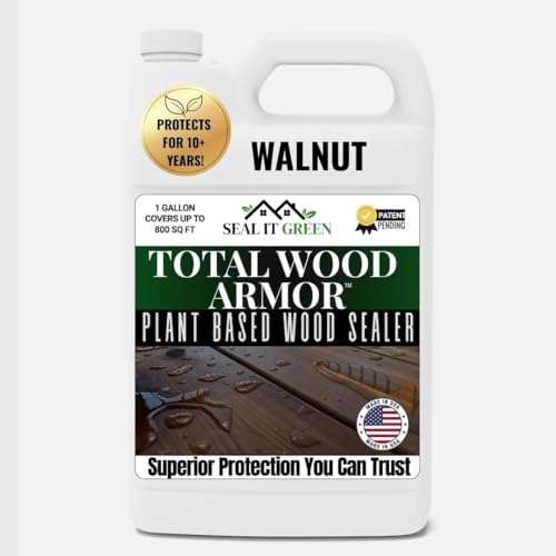 Seal It Green® Extreme Total Wood Walnut is A Plant Based, Non-Toxic Wood Sealer That Helps Protect All Wood Types from Water Damage, Cupping, Cracking and The Sun. Protection Lasts 15+ Years.