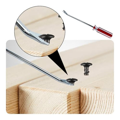 4PCS 9.25 Inch Tack Lifter Nail Puller, V TipTack Lifter, Professional Heavy Duty Metal Nail Puller with Comfort Grip Handle for Office, Home, Staples Removal, Construction, Upholstery - size: 4PCS 9.25 Inch