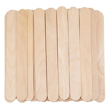 Hedume 600 Pack Large Wide Wax Sticks, Wood Wax Spatula Applicator, Body Hair Removal Craft Sticks Applicator Spatula - size: 600 Count (Pack of 1)
