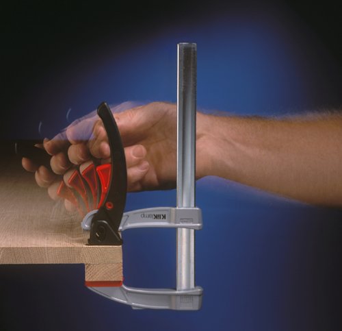 BESSEY KliKlamp Series Ratchet Action Lever Clamp - 12-Inch -KLI3.008 - Fast Action, Heavy Duty Clamps for Woodworking, Carpentry, & Cabinetry - Professional Grade for DIY and Home Improvement - size: 12 in.