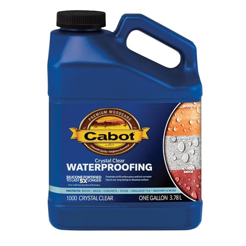 Cabot 140.0001000.007 Crystal Clear Waterproofing, Clear - 1 Gallon