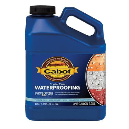 Cabot 140.0001000.007 Crystal Clear Waterproofing, Clear - 1 Gallon