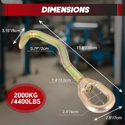 Professional 5 Ton Auto Body Repair Clamp Kit & Auto Body Pulling Clamp Car Frame Puller Hook
