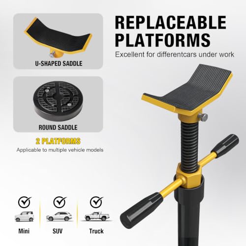 YELLOW JACKET Underhoist Support Stand (3/4T with Two Wheels) - size: 3/4T with Two Wheels