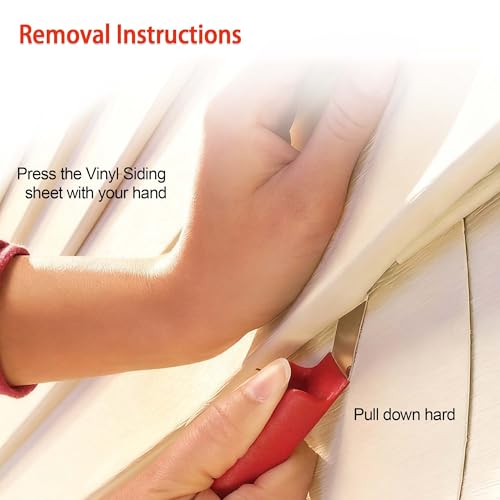 Vinyl Siding Removal Tool with Extra Long Non-Slip Handle 2 Pack