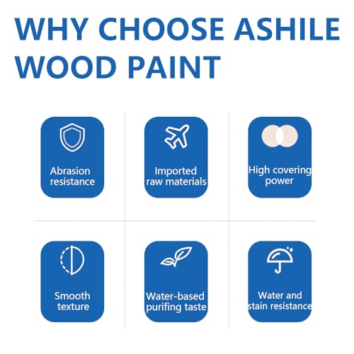Wood and Metal Paint 2-in-1 Brush (6.35oz, Blue) Convenient Solid Wood Furniture Repair, Outdoor Metal Coating - color: Blue, size: 6.35 Fl Oz (Pack of 1)