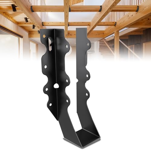 50Pcs Black 2x8 Joist Hangers for Wood,18 Gauge Face Mount Joist Hanger,Lu28 Joist Hangers Powder Coating,Hurricane Ties for Rafter,Rafter Brackets 2x8 for Deck,Floor,Roof Overhang,Ceiling Joist - size: 50 Pcs 2x8 Joist Hanger, style: Black