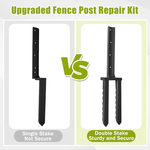 2 Pcs 30“ Tall Fence Post Repair Kit - size: 2 Pcs