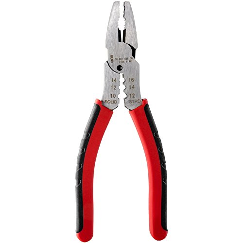 Powerbuilt Stripped Screw Extractor Pliers, 6" Heavy Duty Linesman Plier, Multipurpose Screw Removal Pliers-645028
