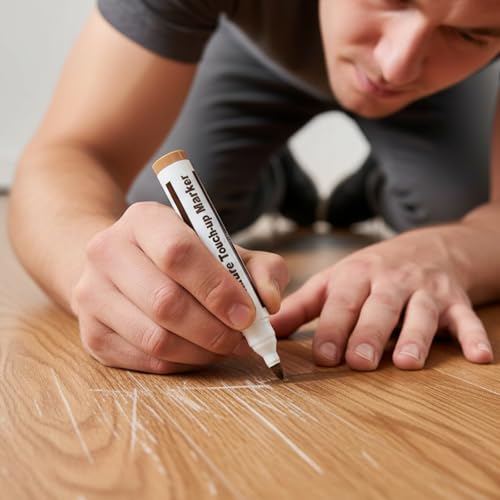 GOODTAKE Furniture Repair Kit Wood Markers Wax Sticks, for Stains, Scratches, Wood Floors, Tables, Desks, Carpenters, Bedposts, Touch Ups, and Cover Ups (Furniture Repair Kit)
