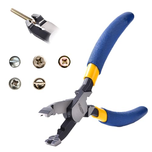 Multi-Function Screw Extractor Pliers, Non-Slip Screw Removal Tool, Extracts Stripped, Broken, Rusted Screws, Screw Pliers for Tightening, Loosening and Gripping Nuts and Bolts，Wire pliers