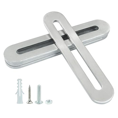 8Pcs Adjustable Flat Mending Plate 90mm/3.54 Inch, Silver - size: 90mm/3.54 Inch,Silver