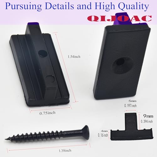 Universal Hidden Deck Fasteners - Composite Decking Clips & Plastic Hidden Fasteners with Screws, 500 Per Box for 260 SQ.FT.