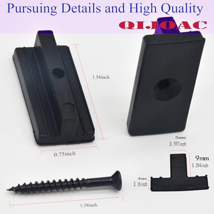 Universal Hidden Deck Fasteners - Composite Decking Clips & Plastic Hidden Fasteners with Screws, 500 Per Box for 260 SQ.FT.