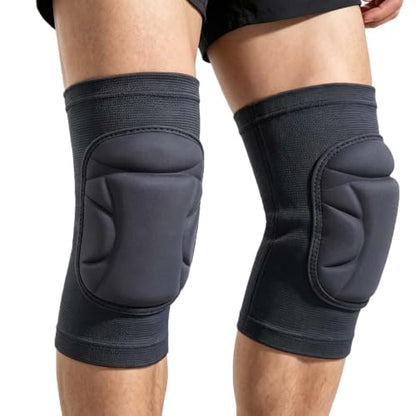 Knee Pads for Gardening Men Women, Thick Foam Kneeling Cushion, Black M - size: Medium