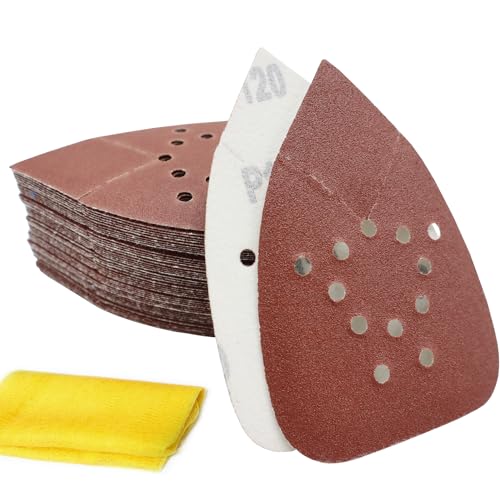 S&F STEAD & FAST Black and Decker Mouse Sander Pads 120 Grit 50 Pack - style: 120G-50P