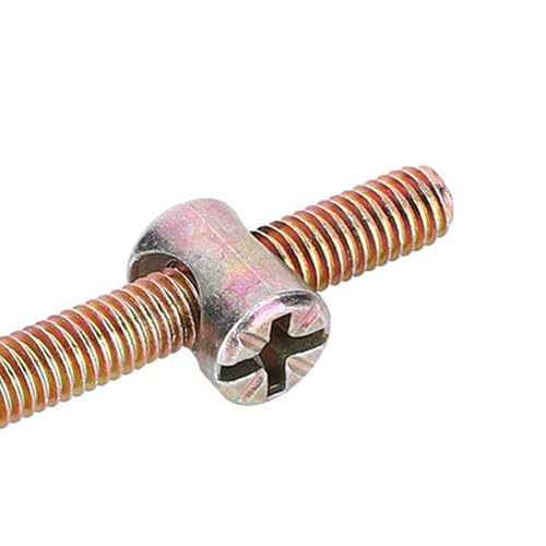 M6 x 80mm Bunk Bed Replacement Hardware, 10Pcs Nuts for Bed, Carbon Steel Furniture Bolt Nut Set, Hexagonal Bolt Nut Hardware Accessories for Connecting Wood, Boards
