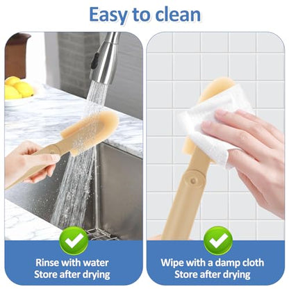 8Pcs Caulking Silicone Sealant Finishing Tool, 4 Sizes Rubber Caulking Tool Set, Multifunctional Caulking Remover/Smoothing Tool Applicator for Tiles Brick Kitchen Bathroom