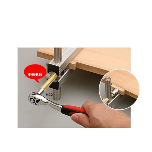 40 Inch Parallel Bar Clamp， Pressure Panel Clamps，Adjustable 4-Way Pressure aluminum alloy Clamps，for Flat Panels & Flush Joints，Aluminum tools recision Woodworking Projects