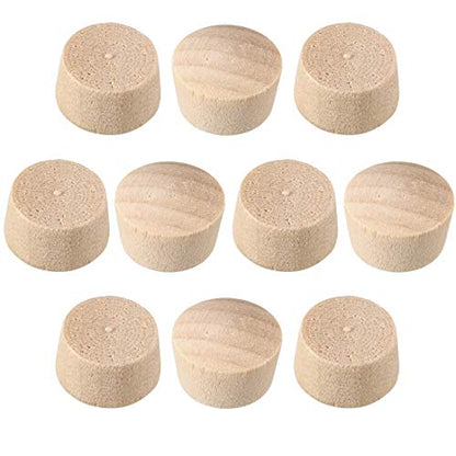uxcell Wood Button Top Plugs 1/2 Inch Cherry Hardwood Furniture Plugs 9/25 Inch Height 50 Pcs - size: 1/2"x9/25"