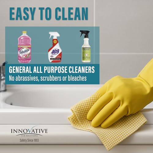 Tub Guard Shower Clear Texured Anti Slip & Bathtub & Shower Grip Coating - Non Slip Liquid, Low Gloss - 4 oz - color: Clear, size: 4 oz