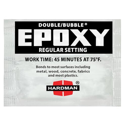 Hardman Double Bubble Black Regular Setting Epoxy - 04006 (10 Pack)
