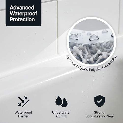 Hemway Bright White Construction Sealant & Adhesive - 300ml 1 Pack - color: Bright White