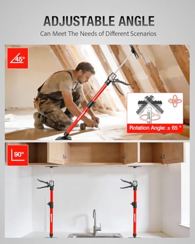 2PK Cabinet Jacks, 22in to 47in Adjustable Telescopic Support Pole - size: 22-47in, 2pc