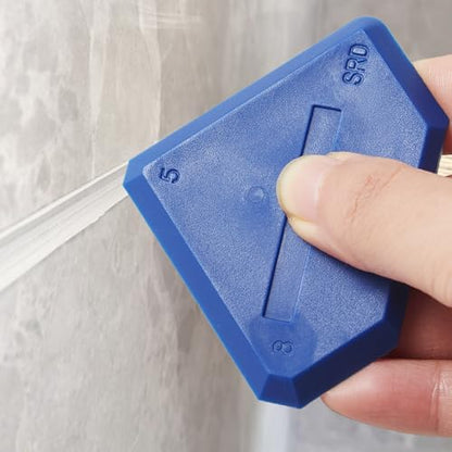 4 Pieces Silicone Caulking Tools Compatible with Sealant Grout Finishing Sealing Blue Caulk Tool Kit Caulking Finishing Tools