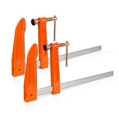 Jorgensen 24-Inch Deep-Reach Throat Bar Clamps, 9" Throat Depth, 2-Pack - size: 24-Inch