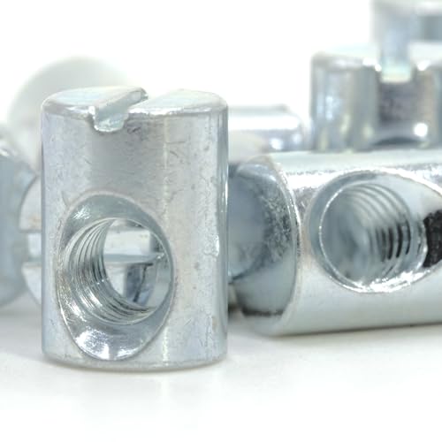 ReplacementScrews M6 x 14mm Cross Dowel Barrel Nuts with Offset Hole
