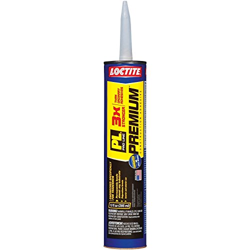 Loctite PL Premium Polyurethane Construction Adhesive, 10 fl oz Cartridge, Versatile Construction Glue for Wood, Concrete, Stone, Metal & More (Pack of 6) - size: 6 Pack.