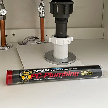 PC Products - 45593 PC-Plumbing Epoxy Putty, 4oz Stick, Gray (45596) (Pack of 1) - size: 4 oz