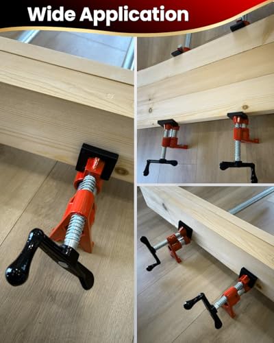 3/4" Pipe Clamps 6 Pack, Wood Gluing Bar Clamp with Pads - style: Orange, 3/4 IN with Pads