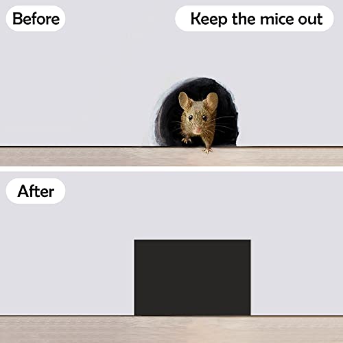 Rubber Bond Self-Adhesive Rubber Wall Outlet Cover Plate 5 Pack - Easy to Apply Peel & Stick Drywall Hole Patch - 5x3 Inch Screwless Blank Wall Plate Cover - Premium Rubber Wall Hole Cover (Black) - color: Black, size: 5x3 Inch Rectangular