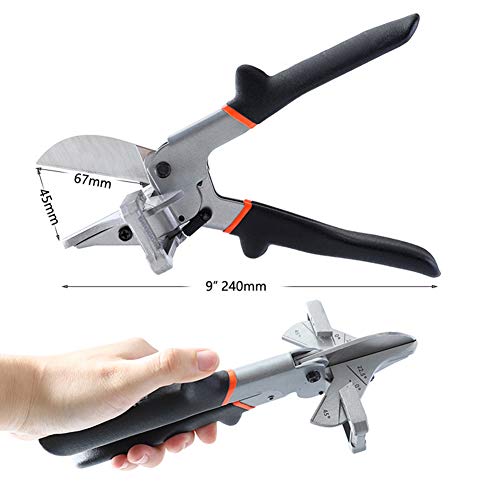 Multi Angle Miter Shear Cutter Hand Tools, 0-135 Degree Adjustable Angle Scissors Trim Shears Multipurpose Cutting Tool - color: 0-135 Degree Adjustable Shear Cutter