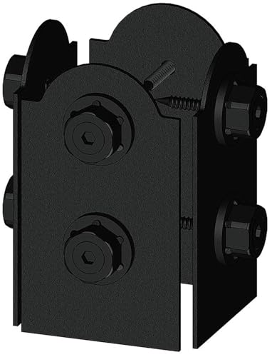 Deck Plus Laredo Sunset Faux Post Base Kit, 4in x 4in, 1 Kit, Black